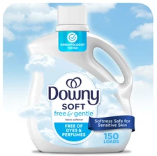 Downy Free & Gentle Fabric Softener (Fabric Conditioner), 111 fl oz, 150... 