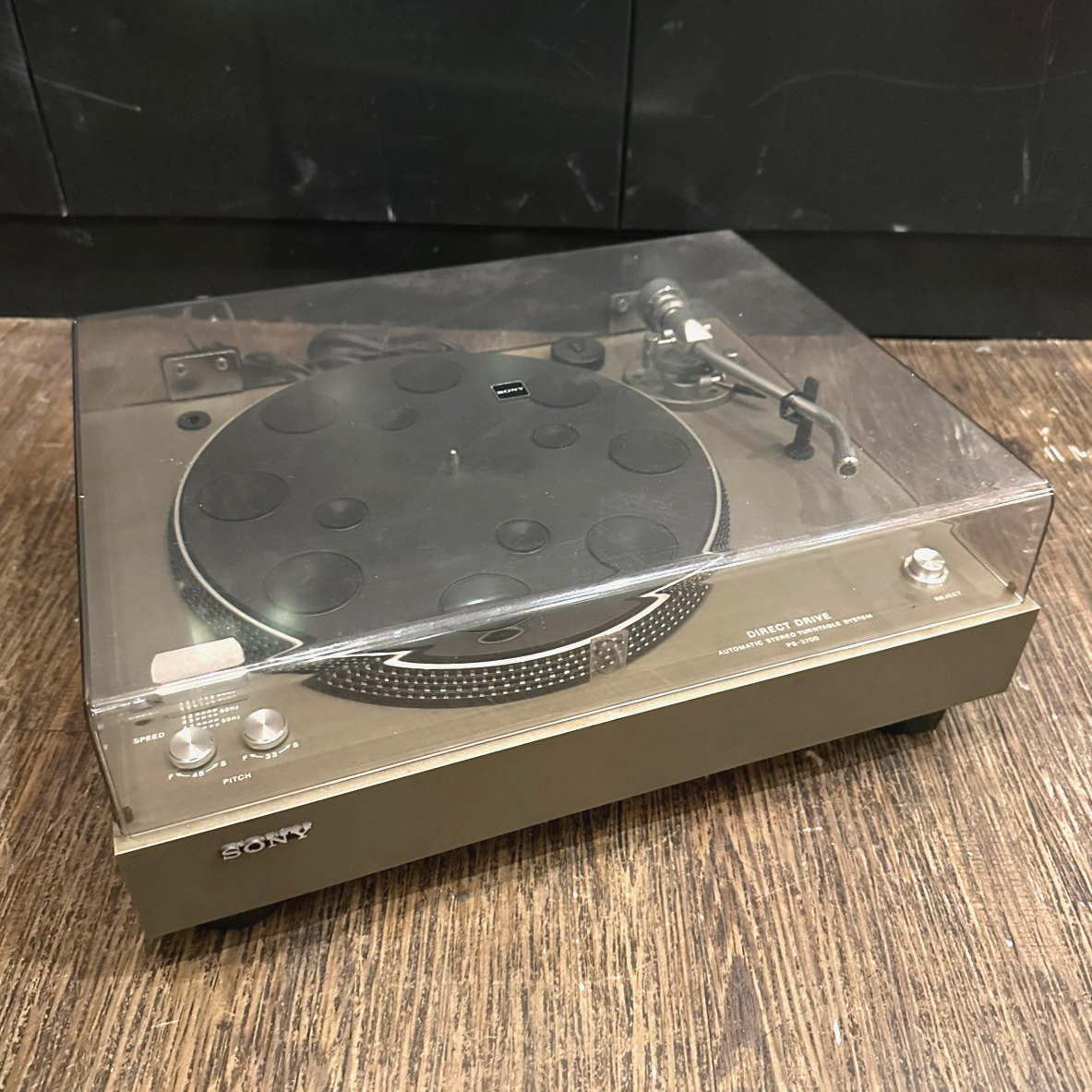 動作品 SONY PS-3700 レコードプレーヤー D.D. Sony PS-3700 Stereo Turntable Direct Drive Turntable Vintage