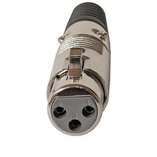 3pin XLR female mic microphone patch cable snake cord end jack connector metal