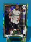 2022-23 Topps Merlin Chrome #74 Mohammad Abu Fani RC Aqua Prism Refractor Rookie