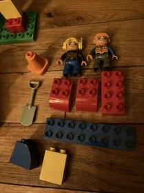 Lego Duplo 10518 My First Construction Site Dump Truck Crane Digger Retired 2013
