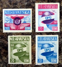 CROATIA 1949 UPU (4) Mounted Mint GQ856