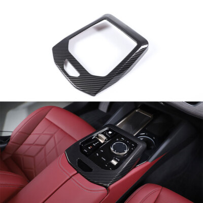 Central Control Box ABS Carbon Fiber Trim 1Pc for BMW 5 Series 24+