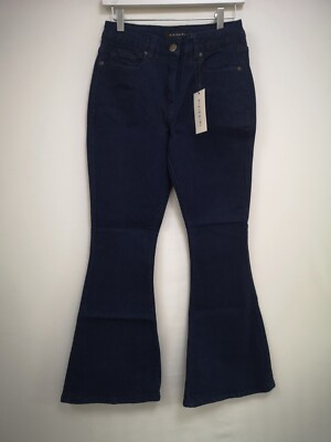 Pixie Girl dunkelblaue Kick Flare Jeans 