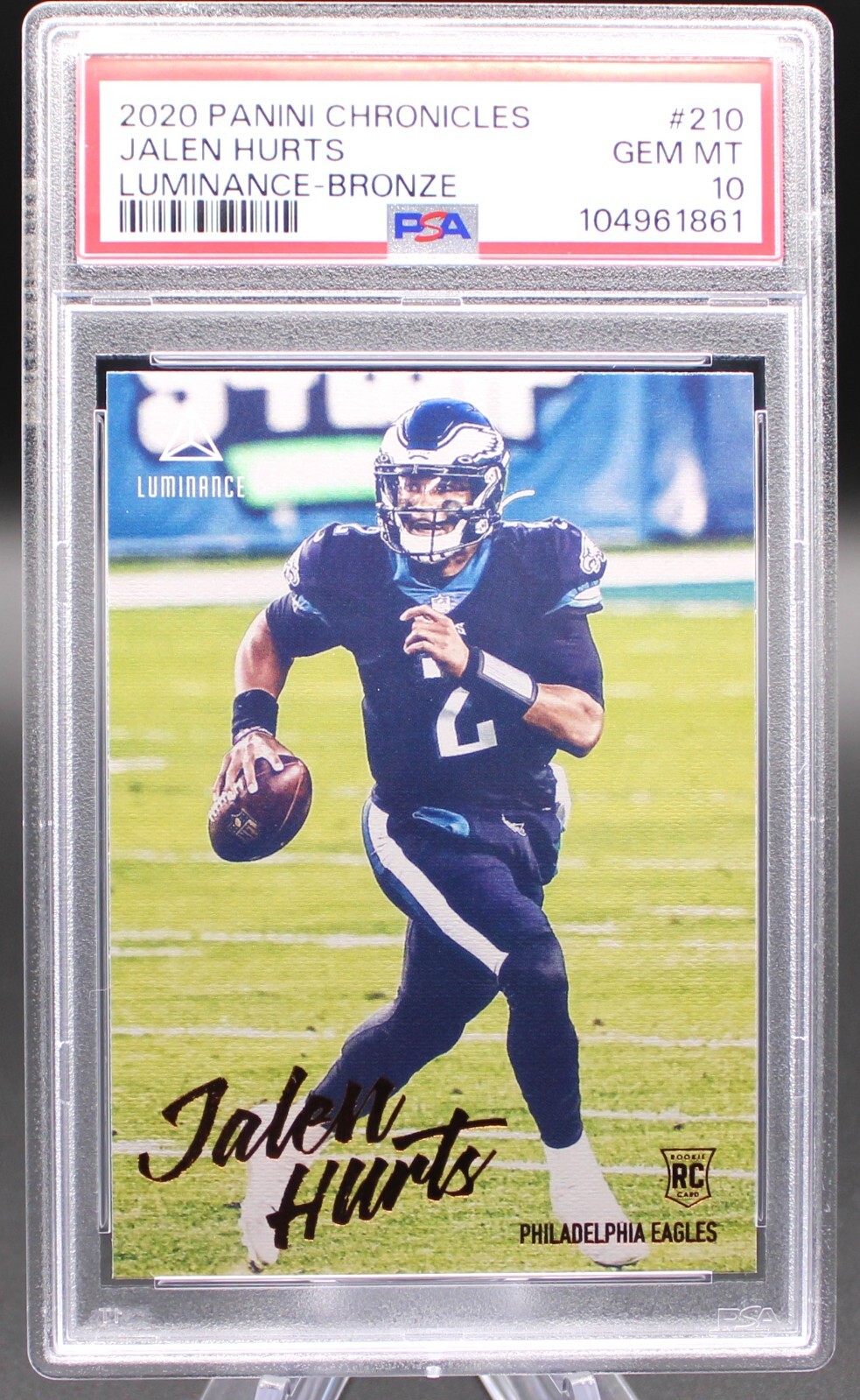 Jalen Hurts Panini Chronicles Luminance #210 Bronze