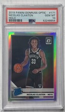 2019-20 Donruss Optic Nicolas Claxton #171 Rated Rookie Holo PSA 10 Gem Mint Rc
