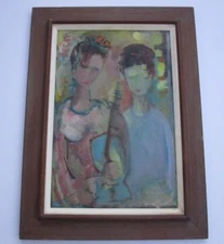 BELLE GOLINKO PAINTING PORTRAIT ABSTRACT EXPRESSIONISM PORTRAIT WOMEN MODEL MOD