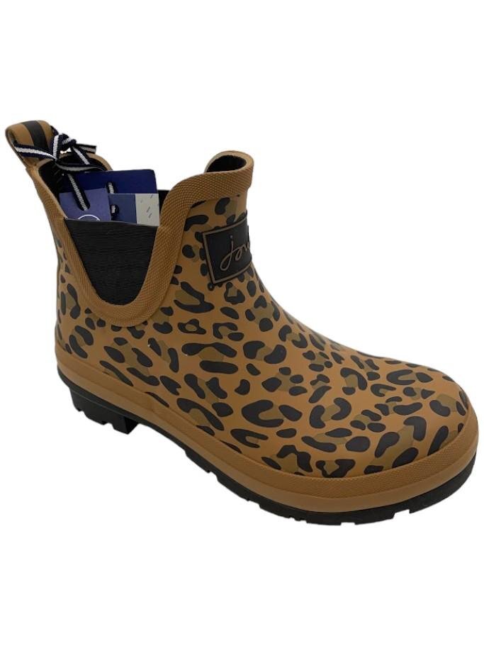 Непромокаемые ботильоны от Joules Wellibob Tan Leopard
