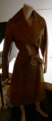 Bally Ledermantel hellbraun Gr.36 selten getragen AH8