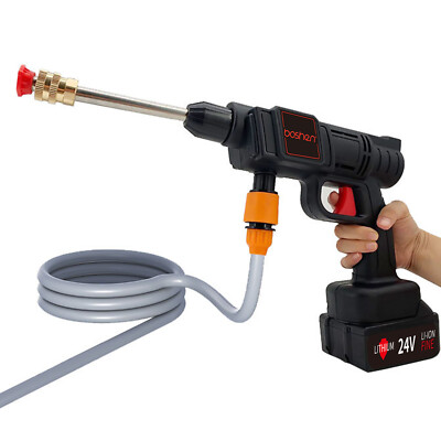 Portable Cordless Pressure Washer 24V MAX Power Cleaner Kit for Cars Home Garden