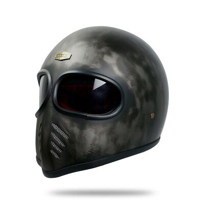 Vintage Custom Helmet XF-GP Patina Cafe Racer Chopper - Main Image