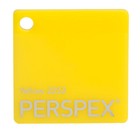 Feuille Acrylique Cast Perspex 1000 X 500 X 3Mm Jaune Solide