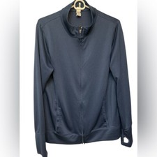 Alo Navy Full Zip Lightweight Long sleeve Jacket