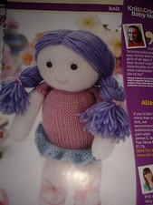 ADORABLE SOFT RAG DOLL KNITTING PATTERN - BRIA BEAUTIFUL BALLERINA DOLLY 