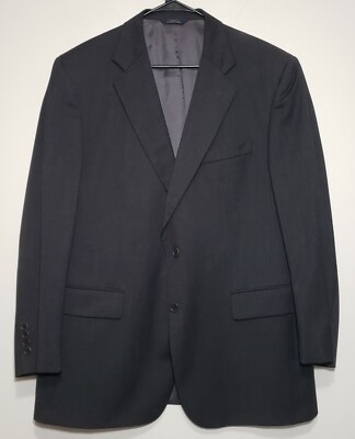 Brooks Brothers Dark Gray Sport Coat Blazer Super 110s Worsted Wool Men's 44