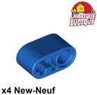 Lego Technic 4X Liftarm Thick 1X2 Axle Axe Hole Croix Trou Bleu 60483 NEW