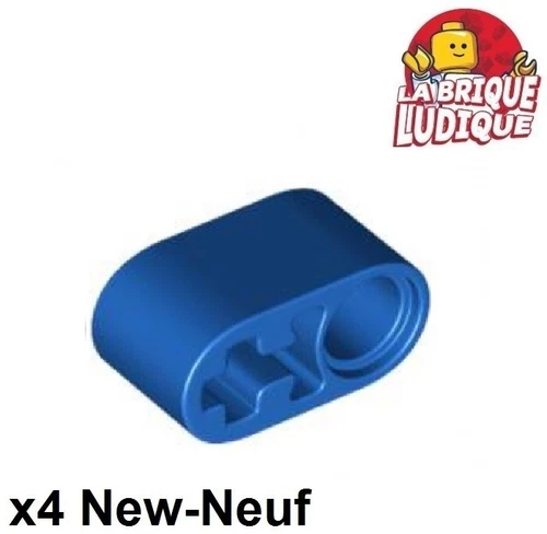 LEGO Technic 4x Liftarm Thick 1x2 Axle Achse Hole Querloch Blau/Blau 60483 Neu