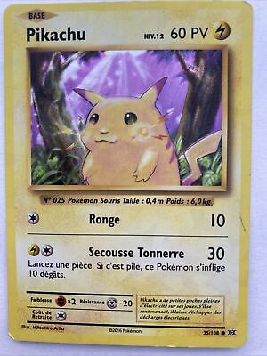 pokemon cards - Pikachu Rare 35/108 Shiny 2016 Edition French - Mint  Condition