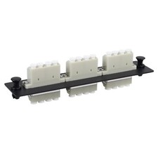 LC/MM Fiber Patch Panel 3 Multimode Gray 4 Channels LC Adapters 12 Fiber Ports