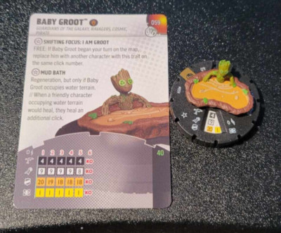 Heroclix Marvel Disney Next Phase Baby Groot 059 Chase