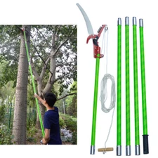 19 Feet Tree Pole Pruner Assemble Type Branch Pruning Shear scissor Manual Saw