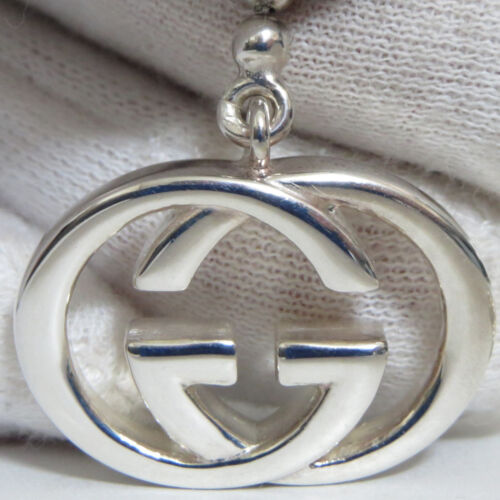 Auth Gucci Double G Britt Toggle Necklace Sterling Silver Good in Box 2024 Model - Picture 7 of 23