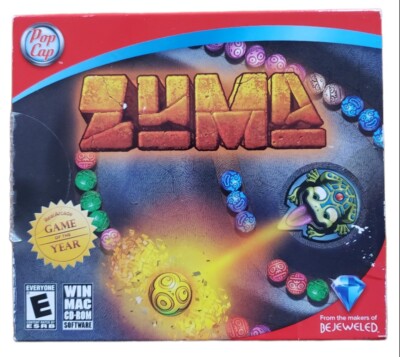 PopCap Zuma Computer Video Game WIN MAC CD ROM Software - Ships Free