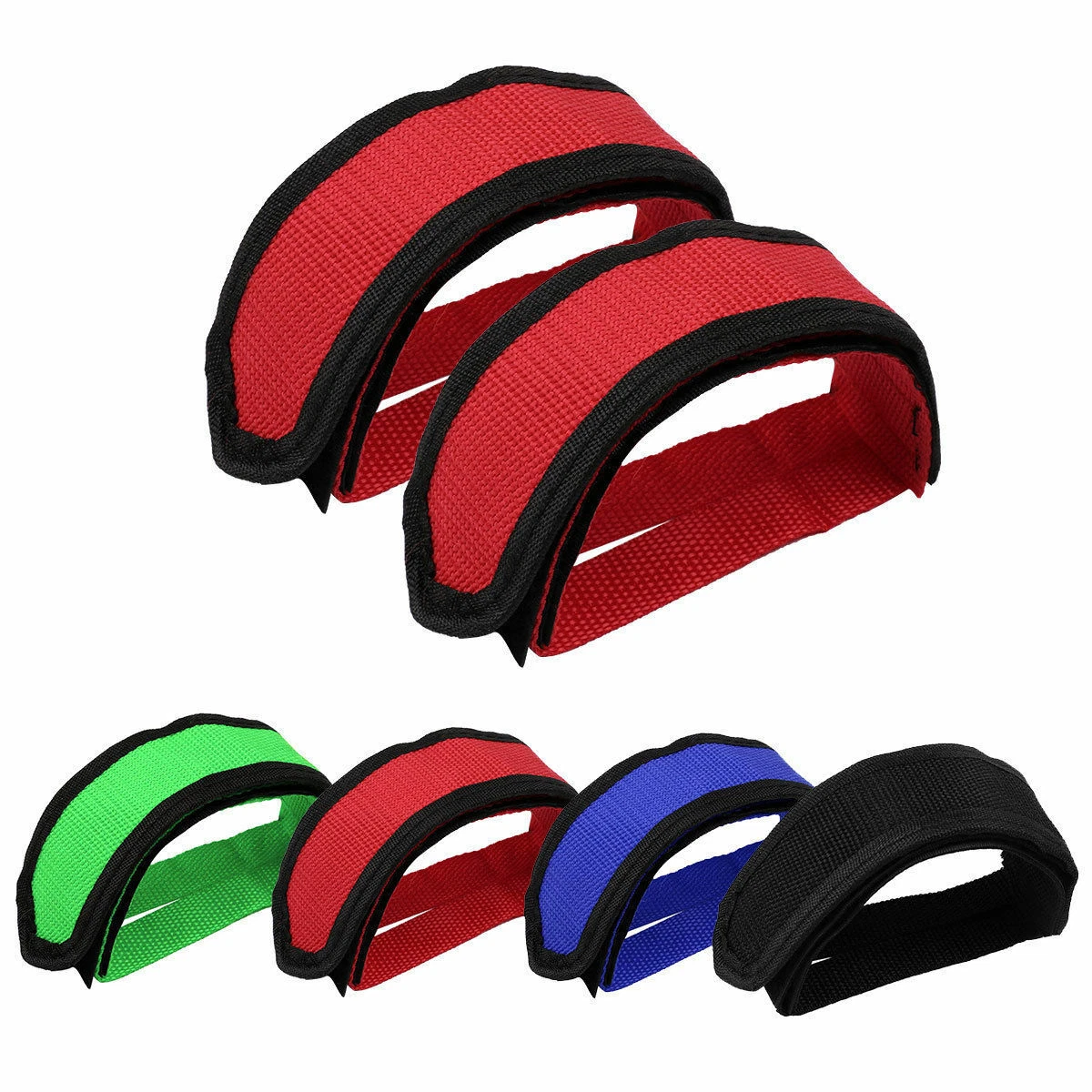 2 PCS Bicycle Pedal Foot Strap Fixed Gear Bike Straps Pedal Toe Clip Belt Tool