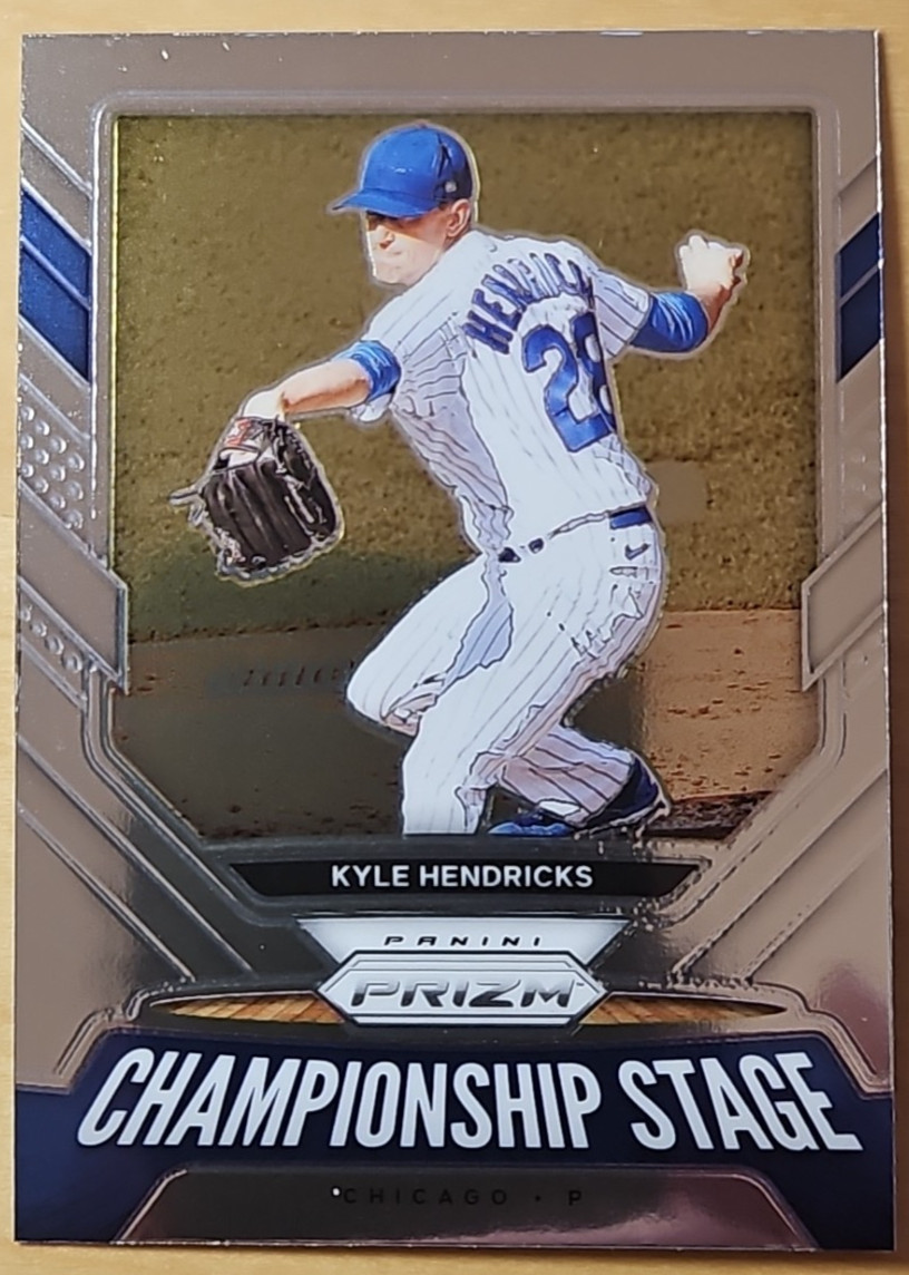 2021 Panini Prizm Kyle Hendricks #CS6 Championship Stage Chicago Cubs MLB Card