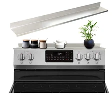 30" Stove Top Magnetic Shelf, Kitchen Organizer Over the Stove Spice Rack Silver