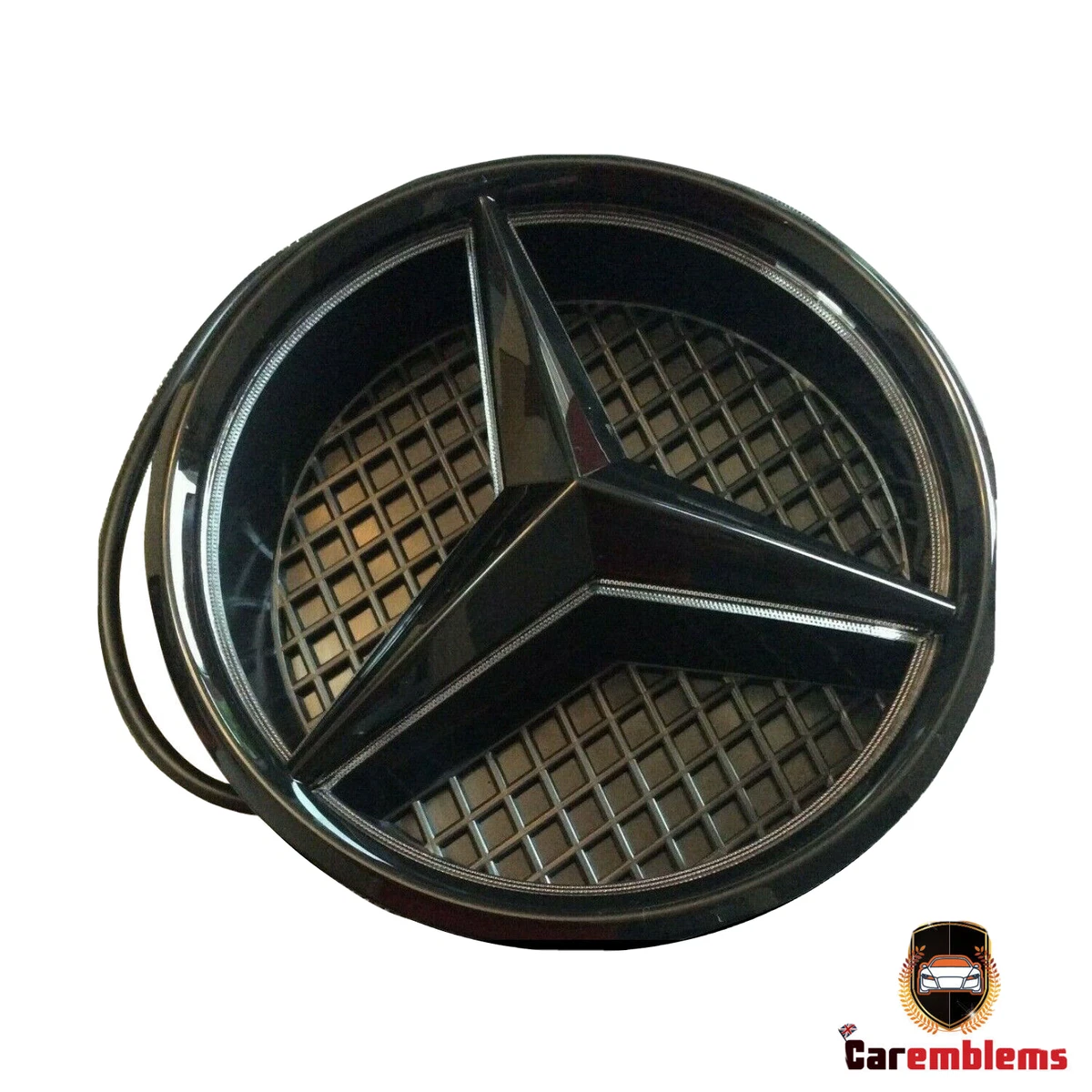 Mercedes -Black Gloss Black LED Grill Star Emblem W205 W176 W246 