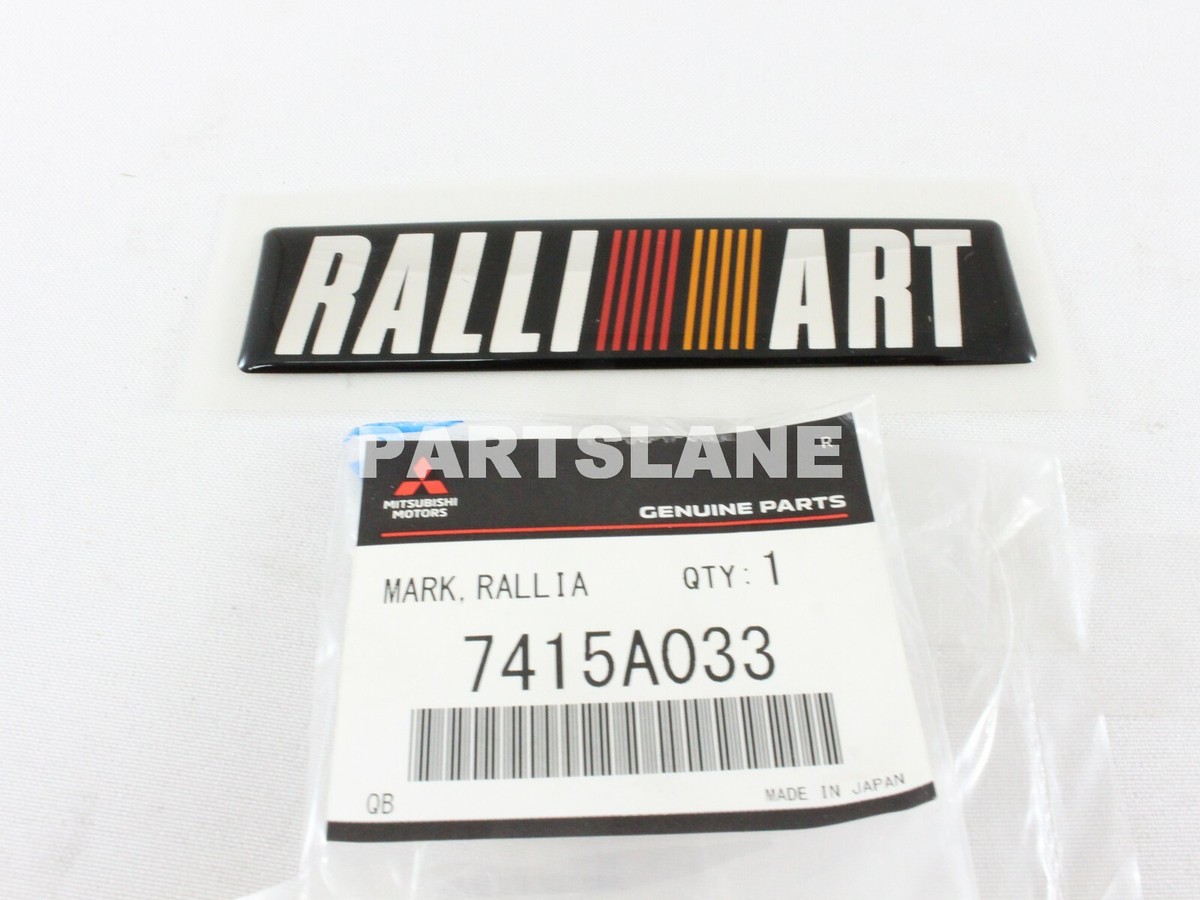 3点　mi様オーダー品 Mitsubishi Lancer 2005 OEM Genuine Ralliart Mark 7415A033 | eBay