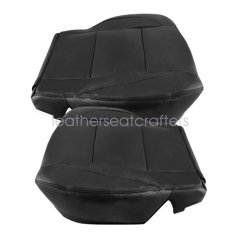 Cubierta de asiento de cuero negra para conductor y pasajero Nissan Titan 2005-2015 Foto 4 de 4