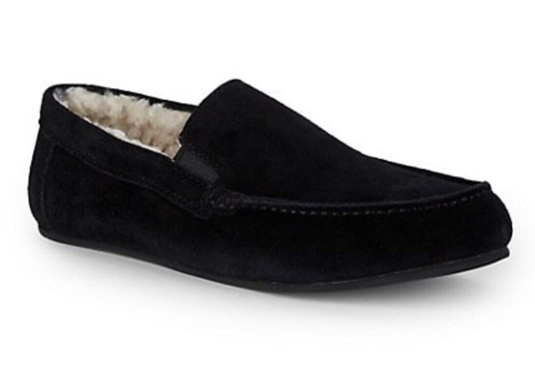 Vince Gomez-B Faux Shearling Fur Lined Suede Loafers 