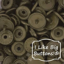 KAM Plastic Snaps: B12 Bronze-Size 20/T5-No Sew Snap Buttons Sewing Metallic