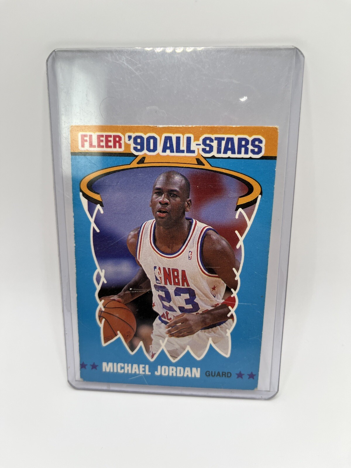 1990 FLEER MICHAEL JORDAN 90's All Stars Card# 5 of 12. NM-MT Condition
