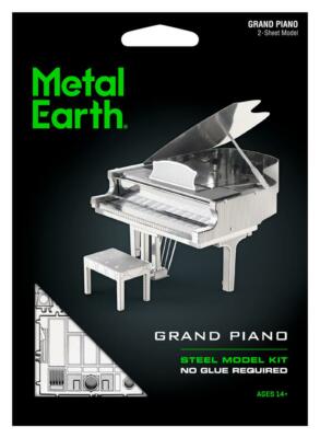Fascinations Metal Earth 3D Laser Cut Musical Instrument Model Kit - Grand Piano
