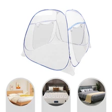 Pop-Up Mosquito Net Tent Folding Mosquito Net Zipper Single Door Netting Tent US