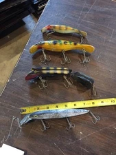 4 Antique Large Fishing Lures