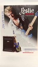LESLIE GUITAR AMPLIFIERS LESLIE SPEAKERS  JIM PETERIK.  10x8 - PRINT AD.  t5