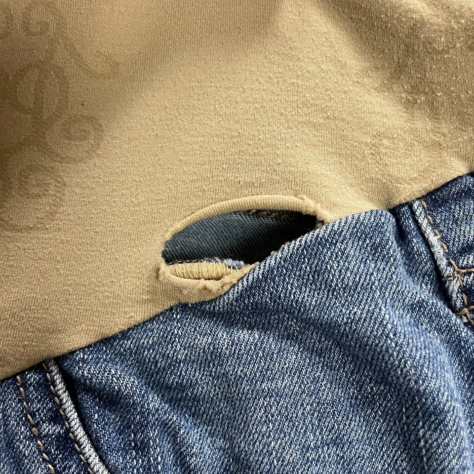 Unbranded Maternity Denim Jeans Womens 28x27 Blue Medium Wash Skinny Mid Rise - Image 4 of 4