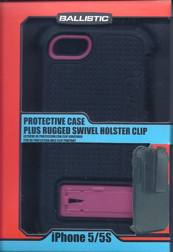 Ballistic Protective I-Phone 5/5S Case Rugged Swivel Holster Clip Hard Core NEW - Image 3 of 3