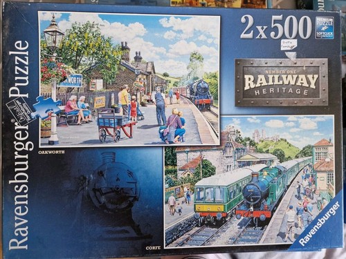 Rompecabezas Ravensburger 2 X 500 piezas Nº 1 Railway Heritage