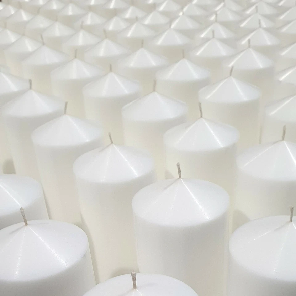 7.5cm x 25cm / 3" x 10" White Pillar Candle Wax Candle Church Candle -AUST MADE - image 2 of 2
