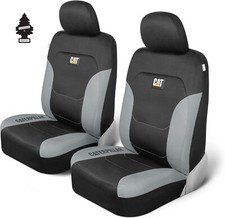 For Nissan Caterpillar Car Truck Seat Covers For Front Seat Set Black Grey 2274