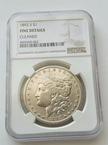 1892 S Morgan Silver Dollar NGC Fine details Rare Key Date