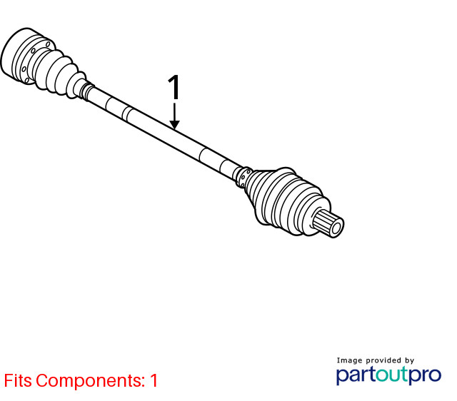 2008-2015 Audi R8 v10 Oem AWD 5.2L FRONT RIGHT CV AXLE SHAFT 420407271A