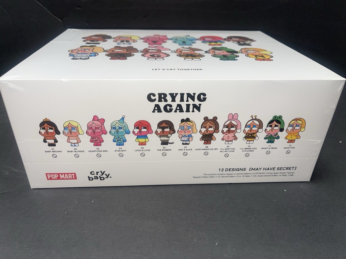 100% Authentic Pop Mart Crybaby Crying Again Series Full Case GET