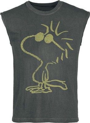 Peanuts Tank-Top Herren Woodstock schwarz