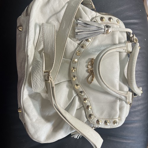 Betsey Johnson leather off white purse